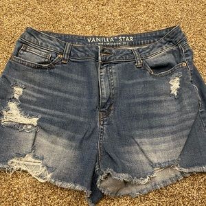 Vanilla Star Womens Distressed Shorts